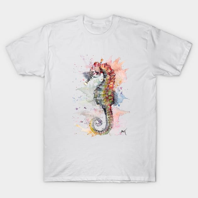 Seahorse T-Shirt by Andraws Art